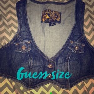 Jean mini vest